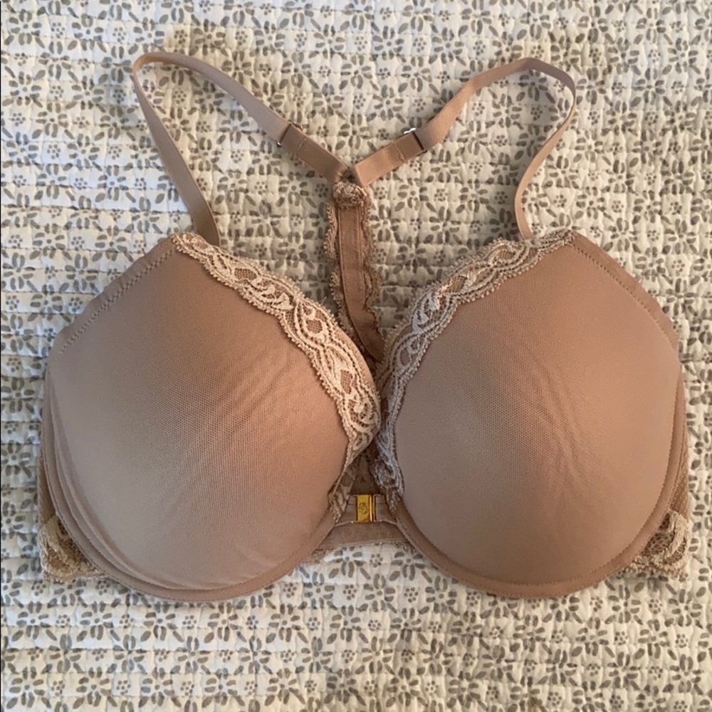 Natori 36DD racerback feathers bra